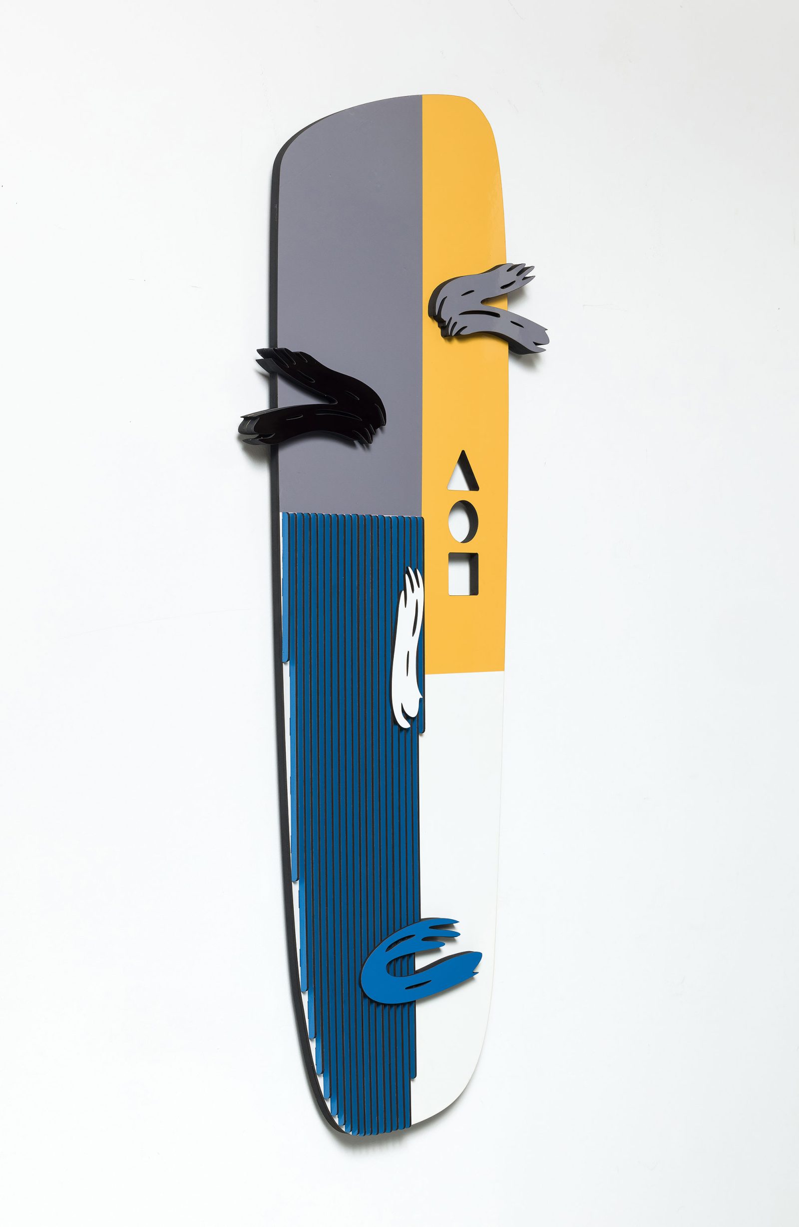 Totem Kinetic Yellow- 3D wall sculpture - Image 3