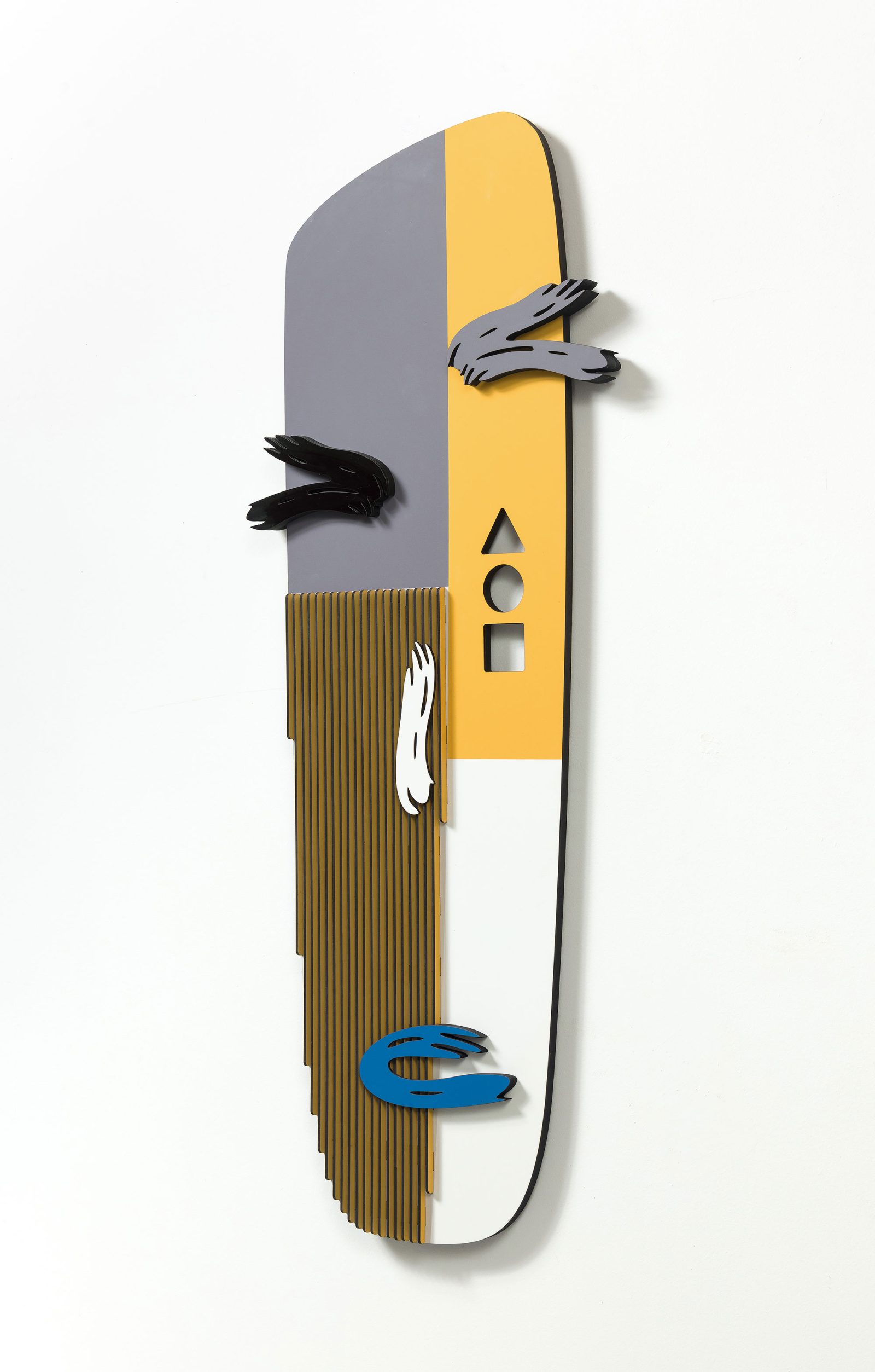 Totem Kinetic Yellow- 3D wall sculpture - Image 2