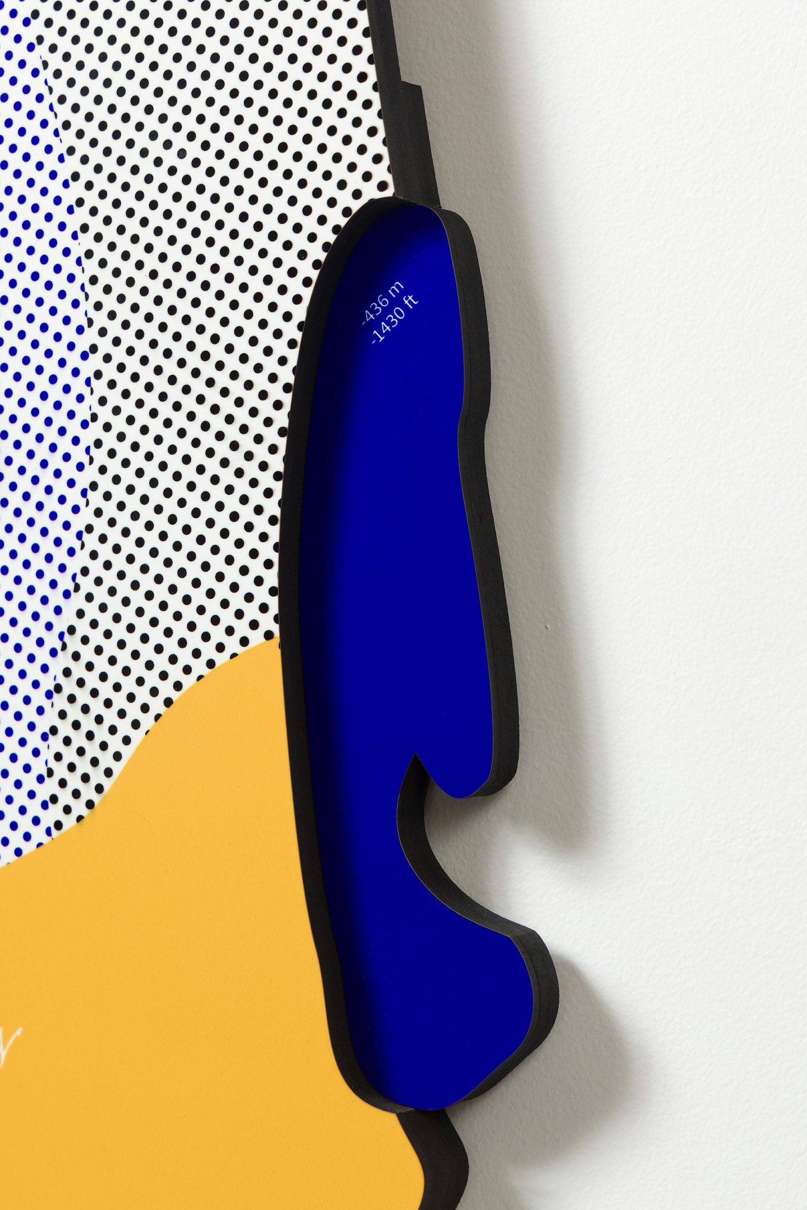 Map of Israel Yellow - 3D wall sculpture - Image 2