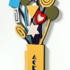 Big Hope Flowers - 3D Wall Sculpture