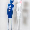 Adam & Eve 2 Free standing indoor/outdoor hand painted Aluminum Sculpture