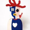 Red Punk - Funky Robot - Free standing Double Sided sculpture