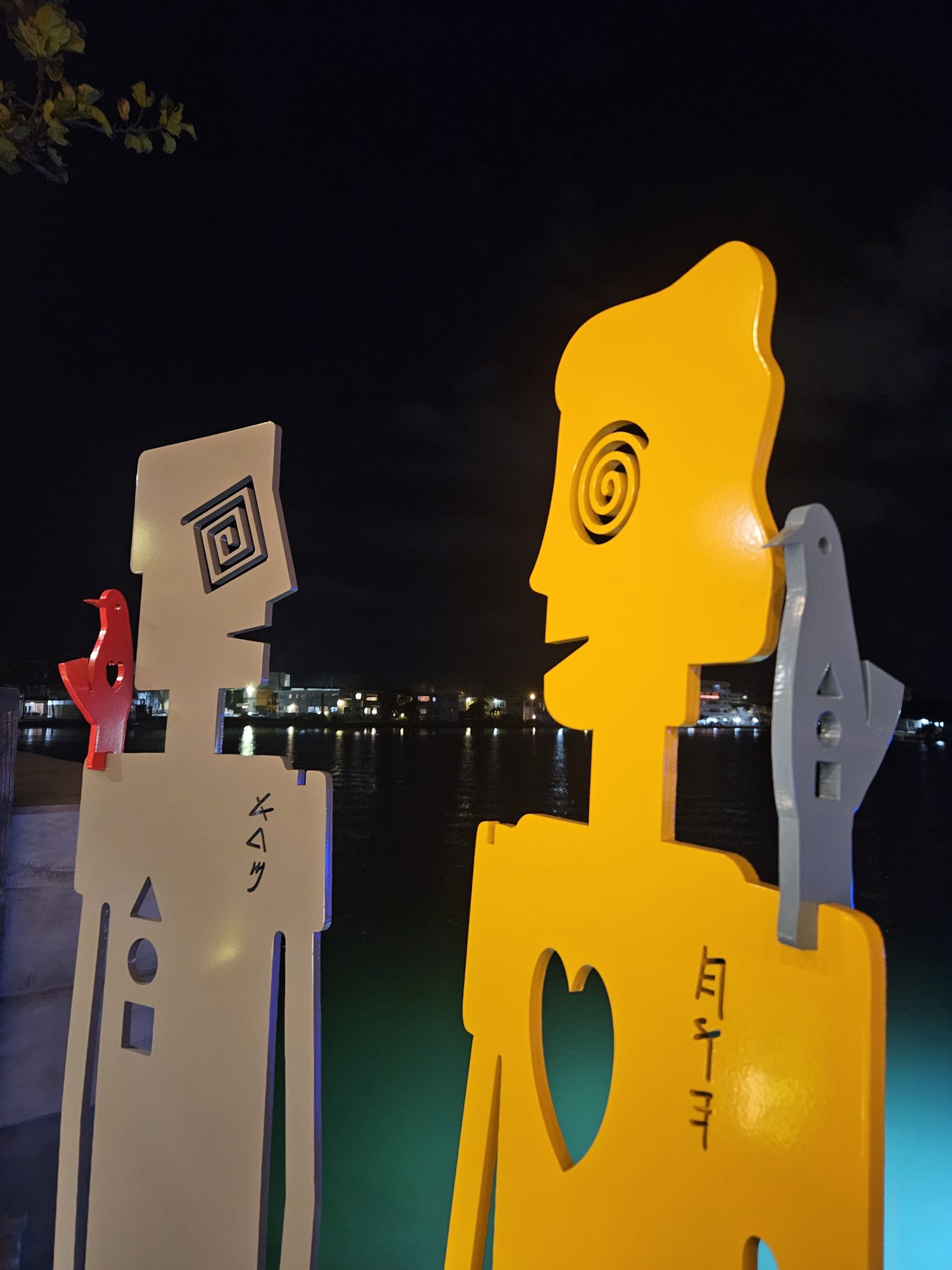 Adam & Eve Free standing indoor/outdoor hand painted Aluminum Sculpture - Image 6