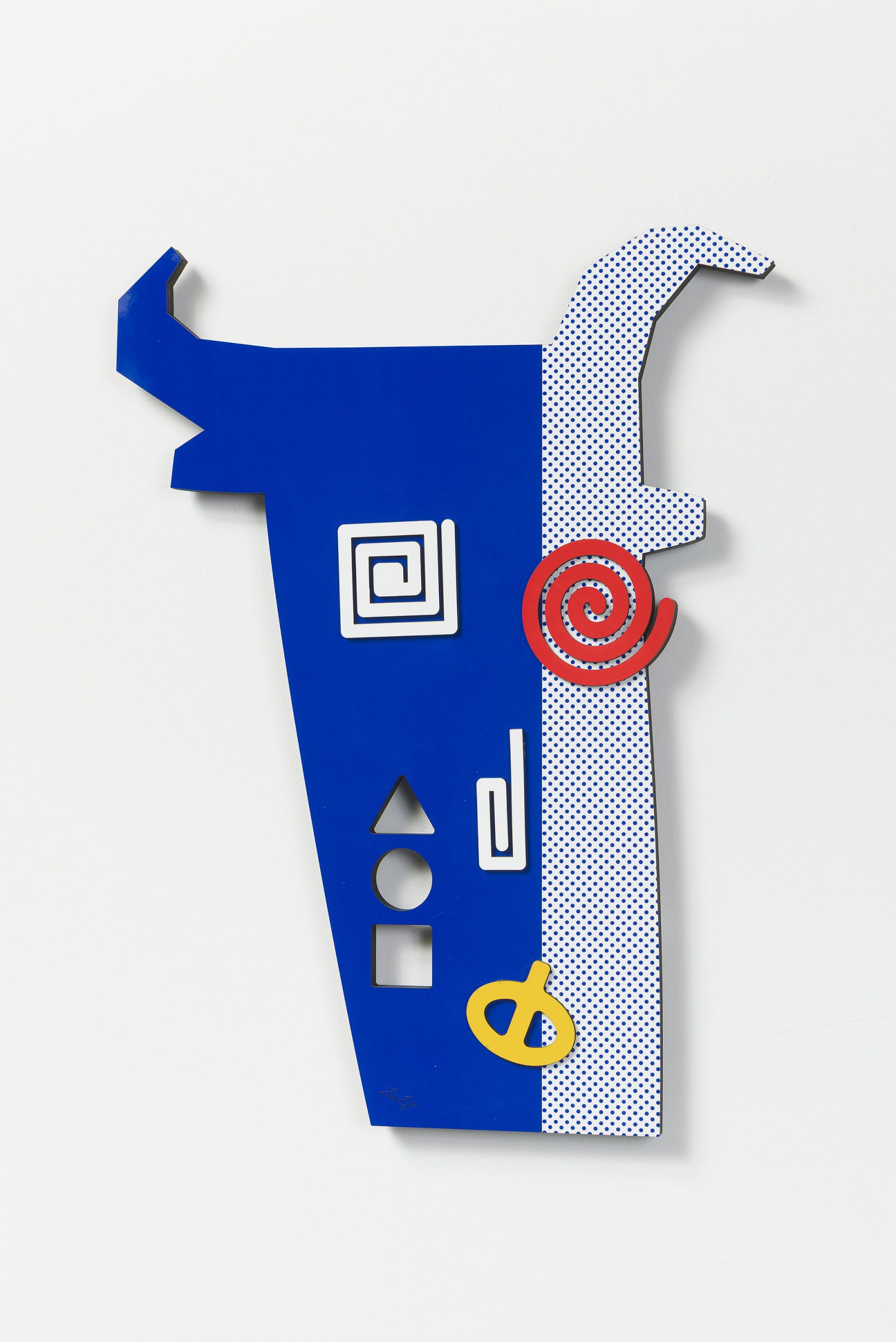 El Toro Blue- 3D wall sculpture