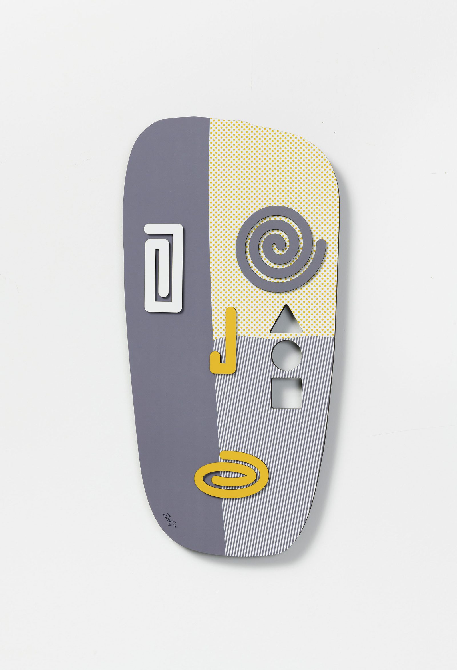 Totem Gray- 3D wall sculpture