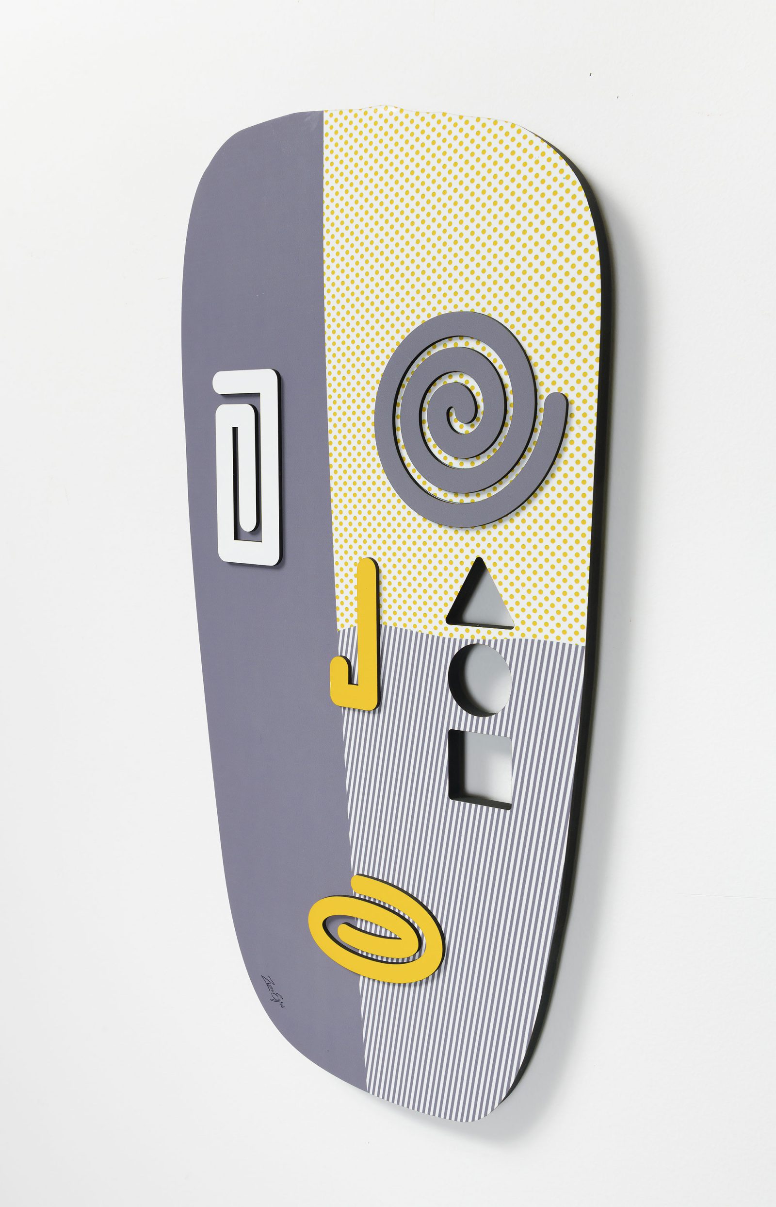 Totem Gray- 3D wall sculpture - Image 2