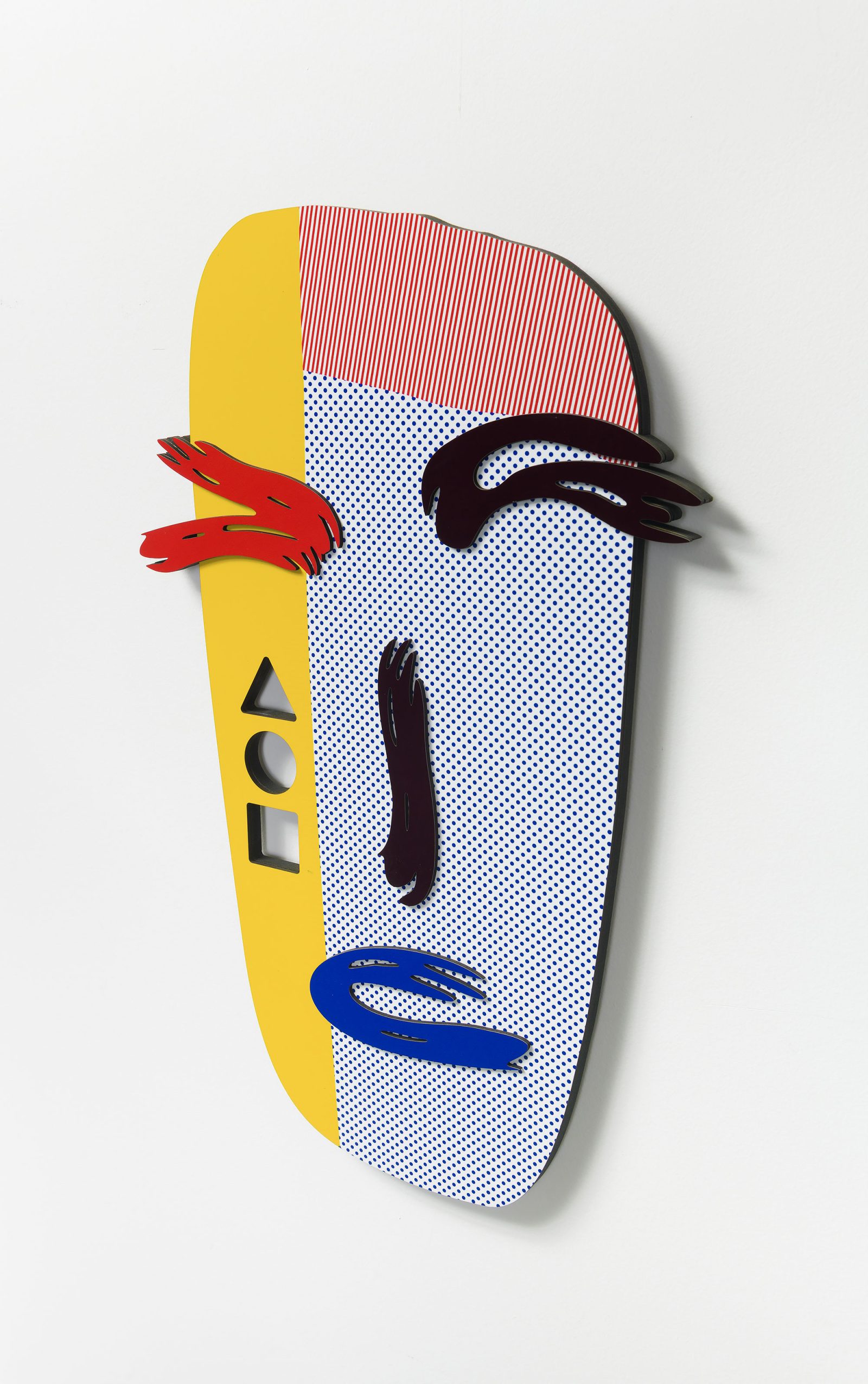 Totem Happy Yellow- 3D wall sculpture